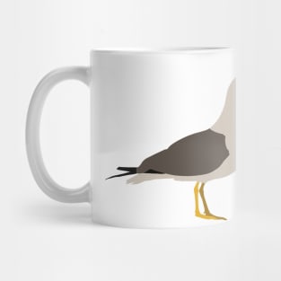 Seagull Holding Gay Male Pride Flag Mug